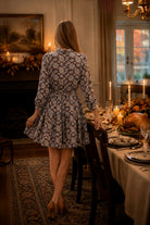 Jodifl Brown Floral Tie Waist Mini Dress-mini dress-Jodifl-Deja Nu Boutique, Women's Fashion Boutique in Lampasas, Texas