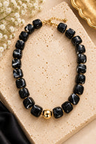 Kenze Panne Chunky Resin Necklace in Black-Necklace-Kenze Panne-Deja Nu Boutique, Women's Fashion Boutique in Lampasas, Texas