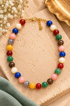 Kenze Panne Multicolored Resin Chunky Bead Necklace-Necklace-Kenze Panne-Deja Nu Boutique, Women's Fashion Boutique in Lampasas, Texas
