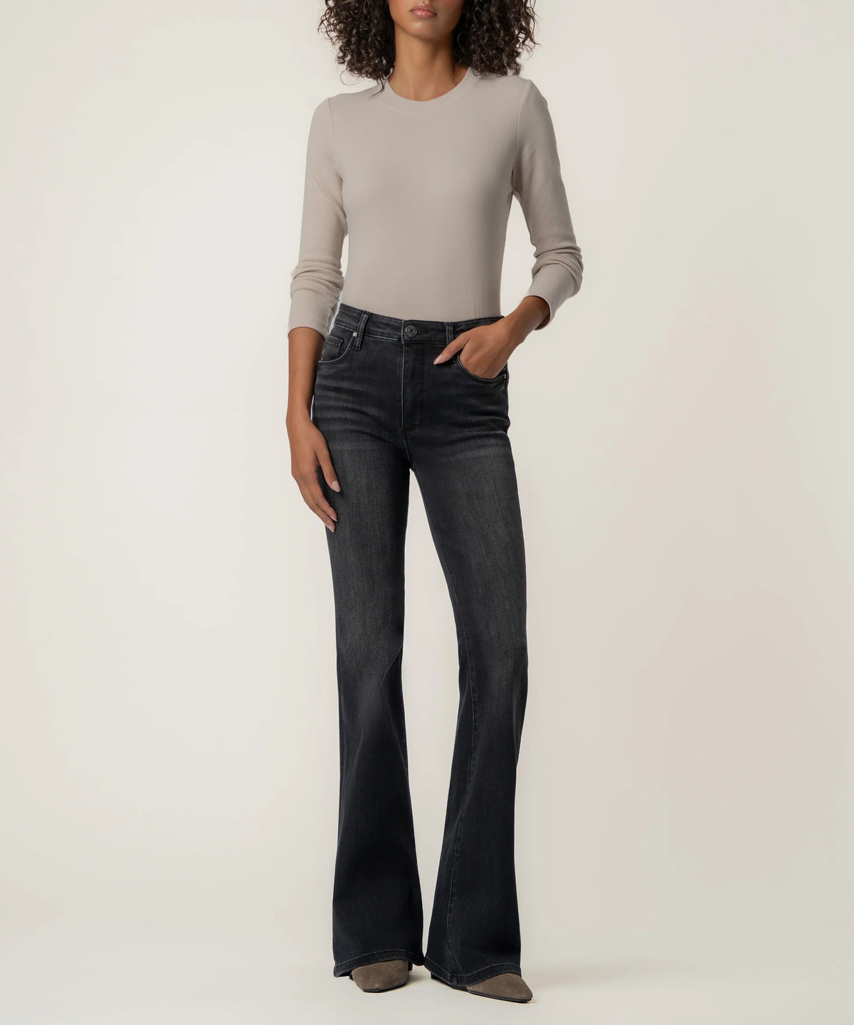 Kut from the Kloth Ana High Rise Flare Jeans in Intellect Wash-Jeans-Kut from the Kloth-Deja Nu Boutique, Women's Fashion Boutique in Lampasas, Texas