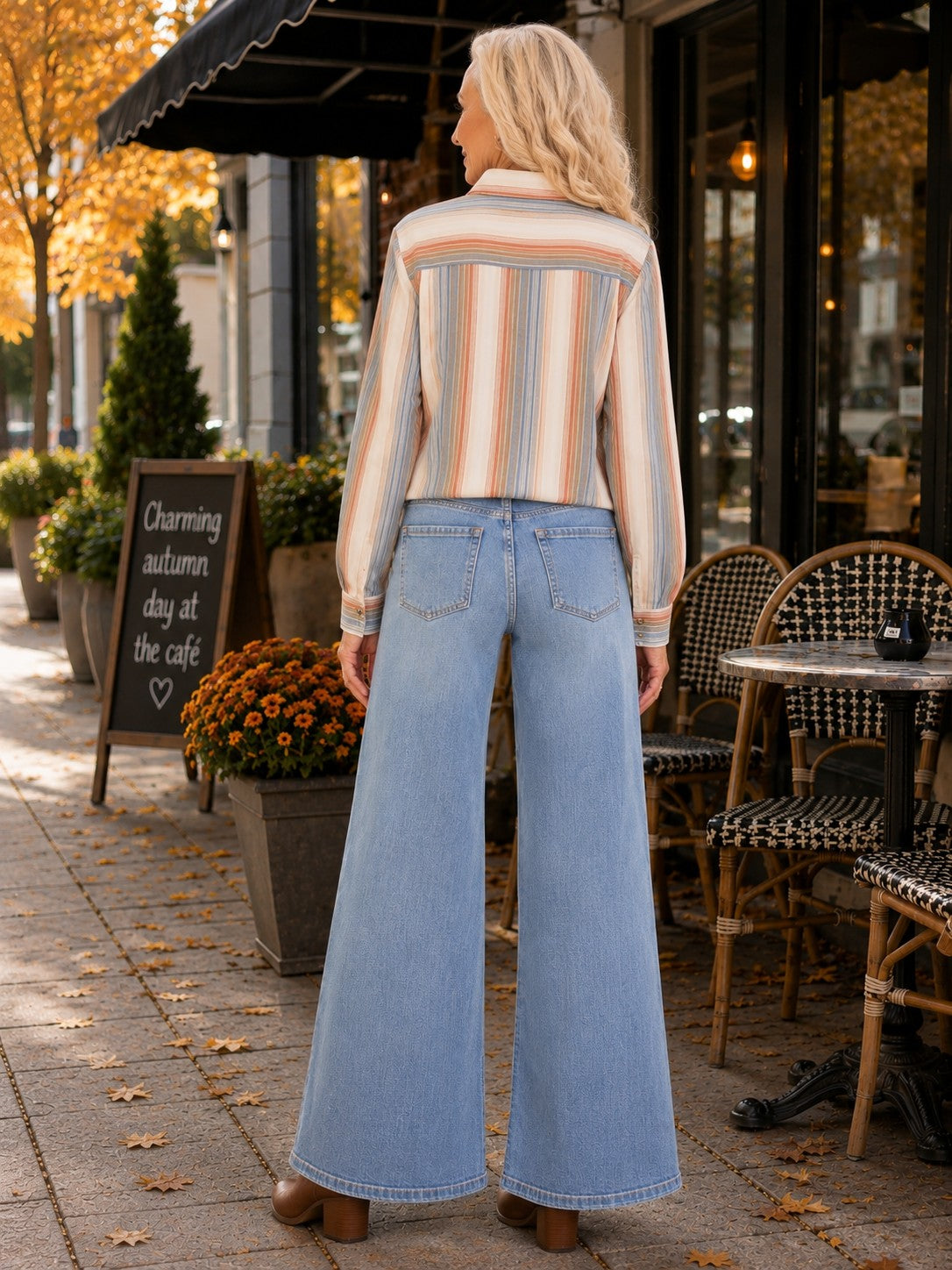 Kut from the Kloth Jean High Rise Wide Leg Dip Scoop Pockets Jeans in Incandescent-Jeans-Kut from the Kloth-Deja Nu Boutique, Women's Fashion Boutique in Lampasas, Texas
