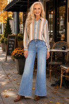 Kut from the Kloth Jean High Rise Wide Leg Dip Scoop Pockets Jeans in Incandescent-Jeans-Kut from the Kloth-Deja Nu Boutique, Women's Fashion Boutique in Lampasas, Texas