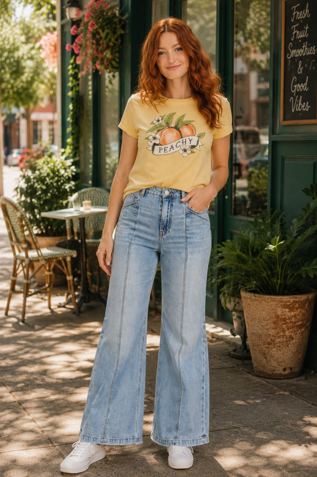 Kut from the Kloth Jodi High Rise Front Princess Seam Clean Finish Jean – Corel Straight-Jeans-Kut from the Kloth-Deja Nu Boutique, Women's Fashion Boutique in Lampasas, Texas