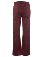 Kut from the Kloth Kelsey High Rise Fab Ab Ankle Flare Jeans in Burgundy-Jeans-Kut from the Kloth-Deja Nu Boutique, Women's Fashion Boutique in Lampasas, Texas