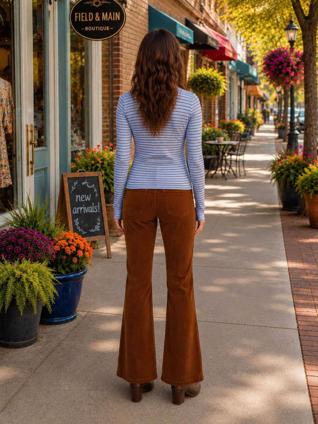 Kut from the Kloth Nutmeg High Rise Corduroy Wide Leg Jeans-Pants-Kut from the Kloth-Deja Nu Boutique, Women's Fashion Boutique in Lampasas, Texas