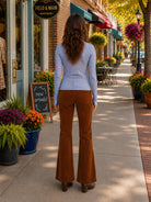 Kut from the Kloth Nutmeg High Rise Corduroy Wide Leg Jeans-Pants-Kut from the Kloth-Deja Nu Boutique, Women's Fashion Boutique in Lampasas, Texas