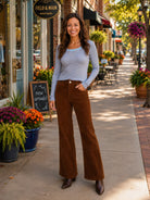 Kut from the Kloth Nutmeg High Rise Corduroy Wide Leg Jeans-Pants-Kut from the Kloth-Deja Nu Boutique, Women's Fashion Boutique in Lampasas, Texas