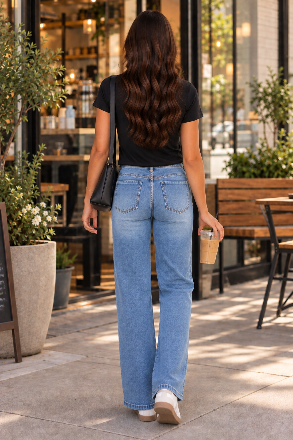 Kut from the Kloth Maya High Rise Wide Leg Patch Pockets with Ruching in Affection-Jeans-Kut from the Kloth-Deja Nu Boutique, Women's Fashion Boutique in Lampasas, Texas