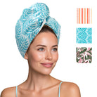 Lemon Lavender® Mane Squeeze Reversible Satin Turbo Towel-Hair Towel-Lemon Lavender-Deja Nu Boutique, Women's Fashion Boutique in Lampasas, Texas