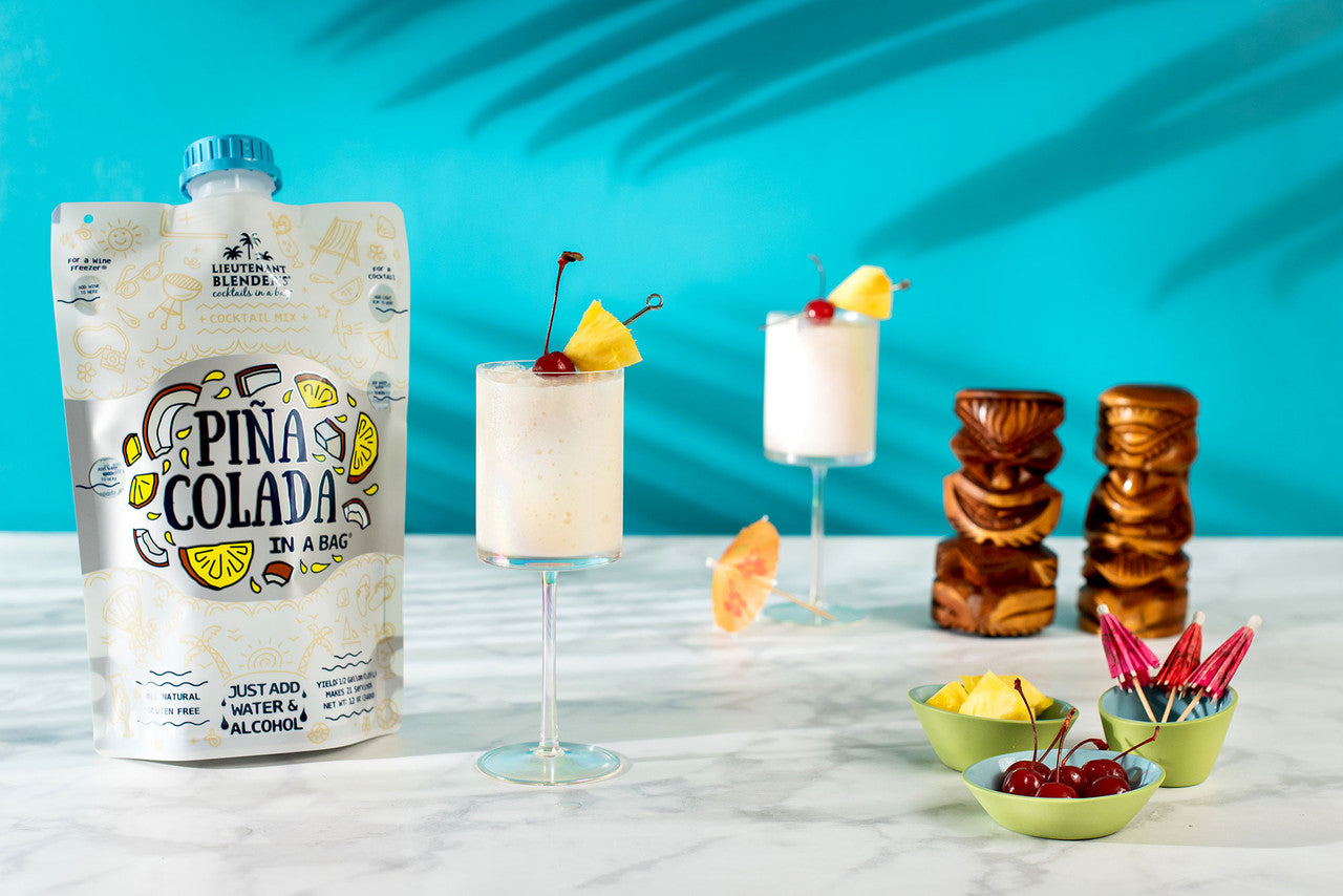 Lieutenant Blender's Piña Colada in a Bag®-cocktail mix-Lieutenant Blender's-Deja Nu Boutique, Women's Fashion Boutique in Lampasas, Texas