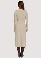 Lost + Wander Sloane Midi Dress - Grey-Midi Dresses-Lost + Wander-Deja Nu Boutique, Women's Fashion Boutique in Lampasas, Texas