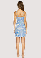 Lost + Wander Daydream Vista Mini Dress – Blue & Ivory Printed Resort Dress-mini dress-Lost + Wander-Deja Nu Boutique, Women's Fashion Boutique in Lampasas, Texas