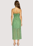 Lost + Wander Green Lace Maxi Dress | Marisol Embroidered Halter Midi Dress-Maxi Dresses-Lost + Wander-Deja Nu Boutique, Women's Fashion Boutique in Lampasas, Texas