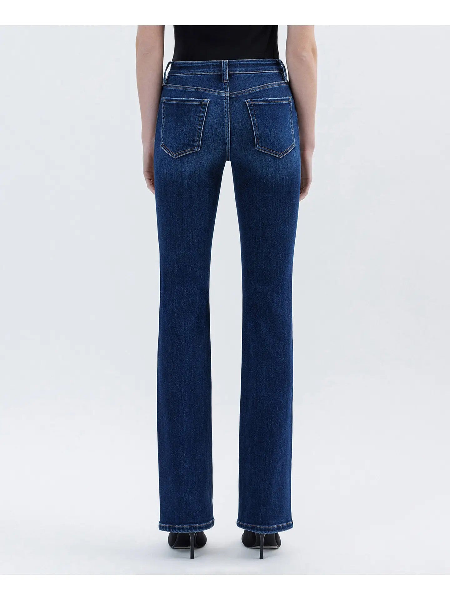 Lovervet by Vervet Tummy Control High Rise Full Length Bootcut Jeans in Effective-Jeans-Lovervet by Vervet-Deja Nu Boutique, Women's Fashion Boutique in Lampasas, Texas