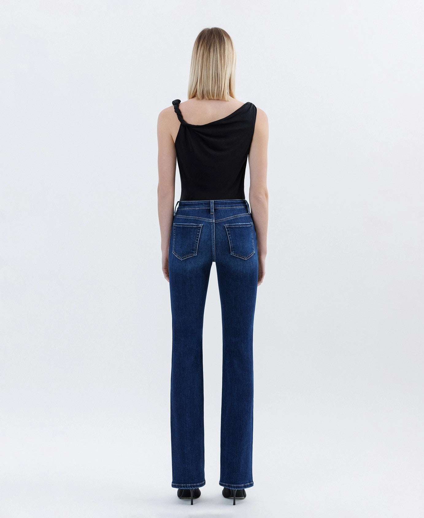 Lovervet by Vervet Tummy Control High Rise Full Length Bootcut Jeans in Effective-Jeans-Lovervet by Vervet-Deja Nu Boutique, Women's Fashion Boutique in Lampasas, Texas