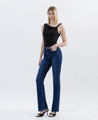 Lovervet by Vervet Tummy Control High Rise Full Length Bootcut Jeans in Effective-Jeans-Lovervet by Vervet-Deja Nu Boutique, Women's Fashion Boutique in Lampasas, Texas