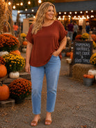 Lovervet by Vervet Plus Size Mid Rise Ankle Slim Straight Jeans in Safe Wash-Curvy/Plus Jeans-Lovervet by Vervet-Deja Nu Boutique, Women's Fashion Boutique in Lampasas, Texas