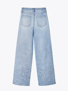 Lovervet by Vervet High Rise Hotfix Rhinestone Wide Leg Jeans in Twinkle-Jeans-Lovervet by Vervet-Deja Nu Boutique, Women's Fashion Boutique in Lampasas, Texas