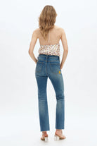 Bayeas Flora Flower Child Mid Rise Embroidered Flare Jeans-Jeans-Bayeas-Deja Nu Boutique, Women's Fashion Boutique in Lampasas, Texas