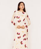 MINKPINK Emery Mesh Sleeved Midi Dress – Floral-Midi Dresses-MINKPINK-Deja Nu Boutique, Women's Fashion Boutique in Lampasas, Texas
