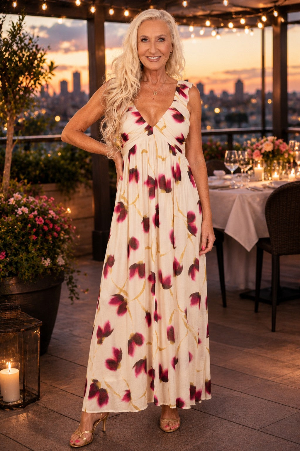 MINKPINK Emery Ruffled Bias Maxi Dress – Floral-Maxi Dresses-MINKPINK-Deja Nu Boutique, Women's Fashion Boutique in Lampasas, Texas