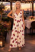 MINKPINK Emery Ruffled Bias Maxi Dress – Floral-Maxi Dresses-MINKPINK-Deja Nu Boutique, Women's Fashion Boutique in Lampasas, Texas