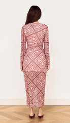 MINKPINK Jolene Pink Paisley Mesh Midi Dress-Midi Dresses-MINKPINK-Deja Nu Boutique, Women's Fashion Boutique in Lampasas, Texas