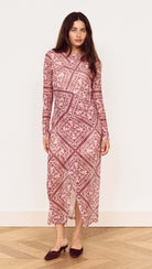 MINKPINK Jolene Pink Paisley Mesh Midi Dress-Midi Dresses-MINKPINK-Deja Nu Boutique, Women's Fashion Boutique in Lampasas, Texas