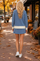 Umgee DreamPlush Contrast Color Skort in Denim-skort-Umgee-Deja Nu Boutique, Women's Fashion Boutique in Lampasas, Texas