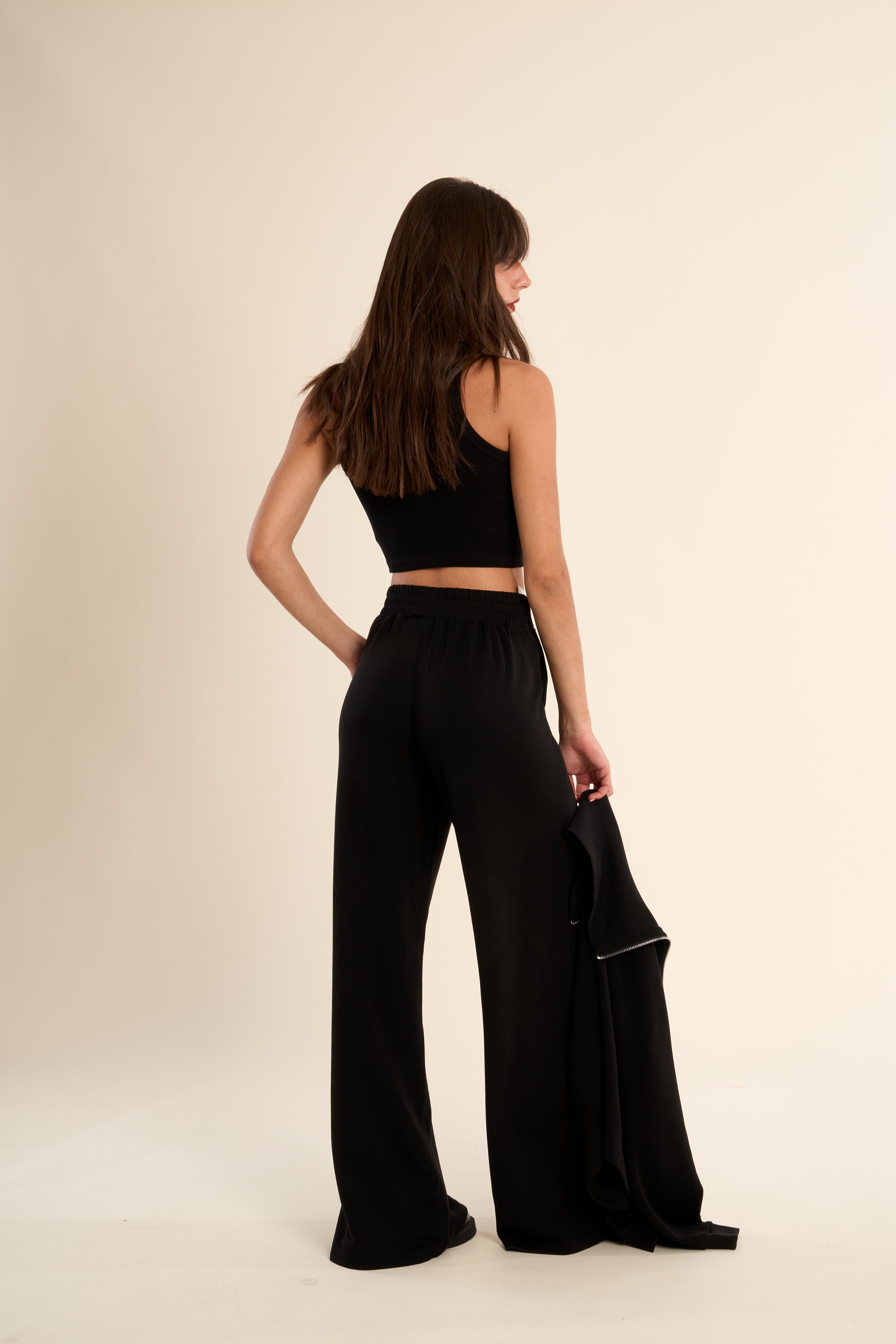Molly Bracken Gabrielle Monalisa Black Wide Leg Pants-Pants-Gabrielle-Deja Nu Boutique, Women's Fashion Boutique in Lampasas, Texas