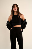 Molly Bracken Gabrielle Monalisa Black Wide Leg Pants-Pants-Gabrielle-Deja Nu Boutique, Women's Fashion Boutique in Lampasas, Texas