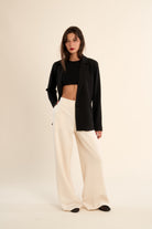 Molly Bracken Gabrielle Paloma Black Blazer-Blazers-Gabrielle-Deja Nu Boutique, Women's Fashion Boutique in Lampasas, Texas