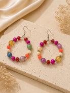 Multicolor Beaded Layered Necklace & Earring Set-Necklace Set-Deja Nu-Deja Nu Boutique, Women's Fashion Boutique in Lampasas, Texas