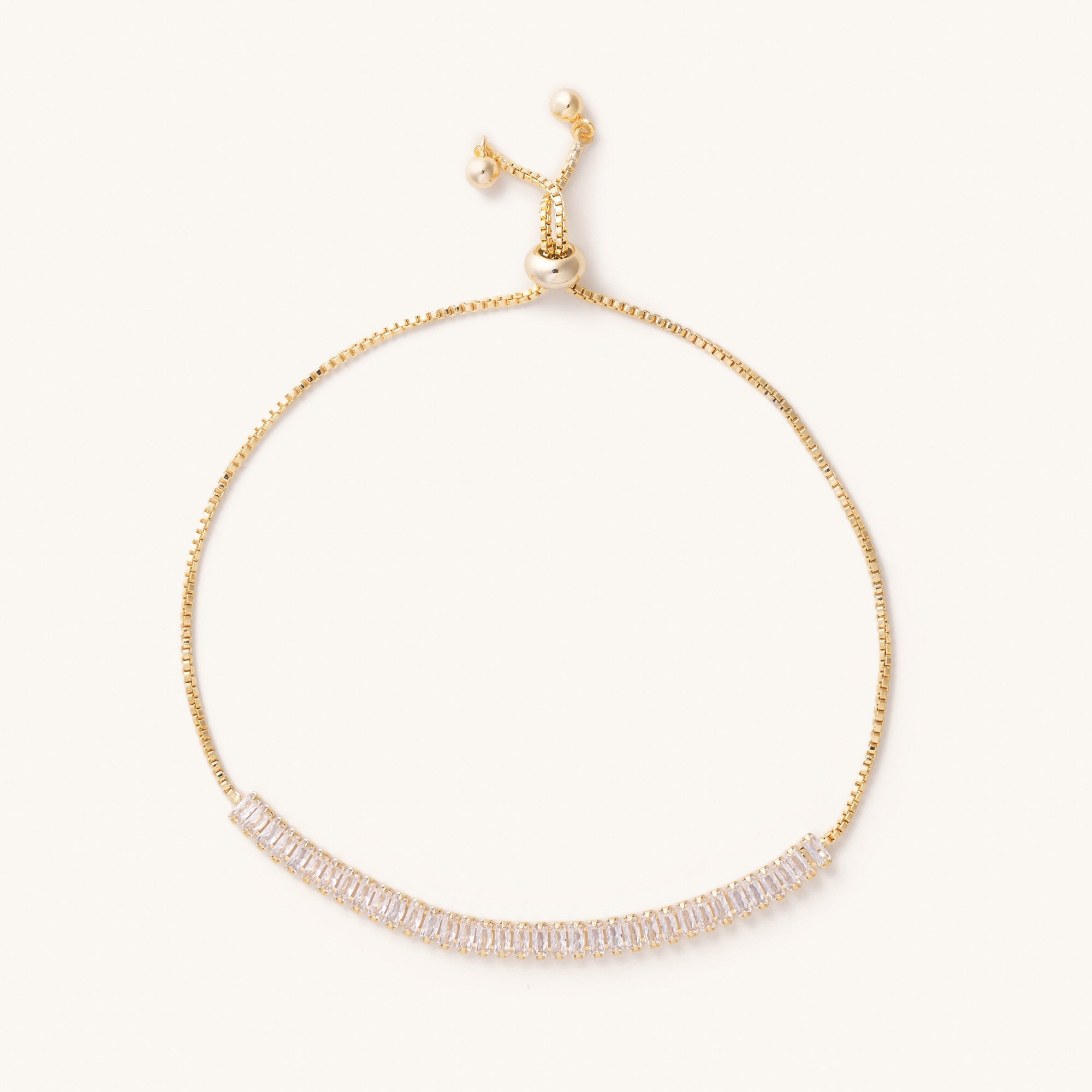 Nikki Smith Baguette Crystal Slider Bracelet-Bracelets-Nikki Smith-Deja Nu Boutique, Women's Fashion Boutique in Lampasas, Texas