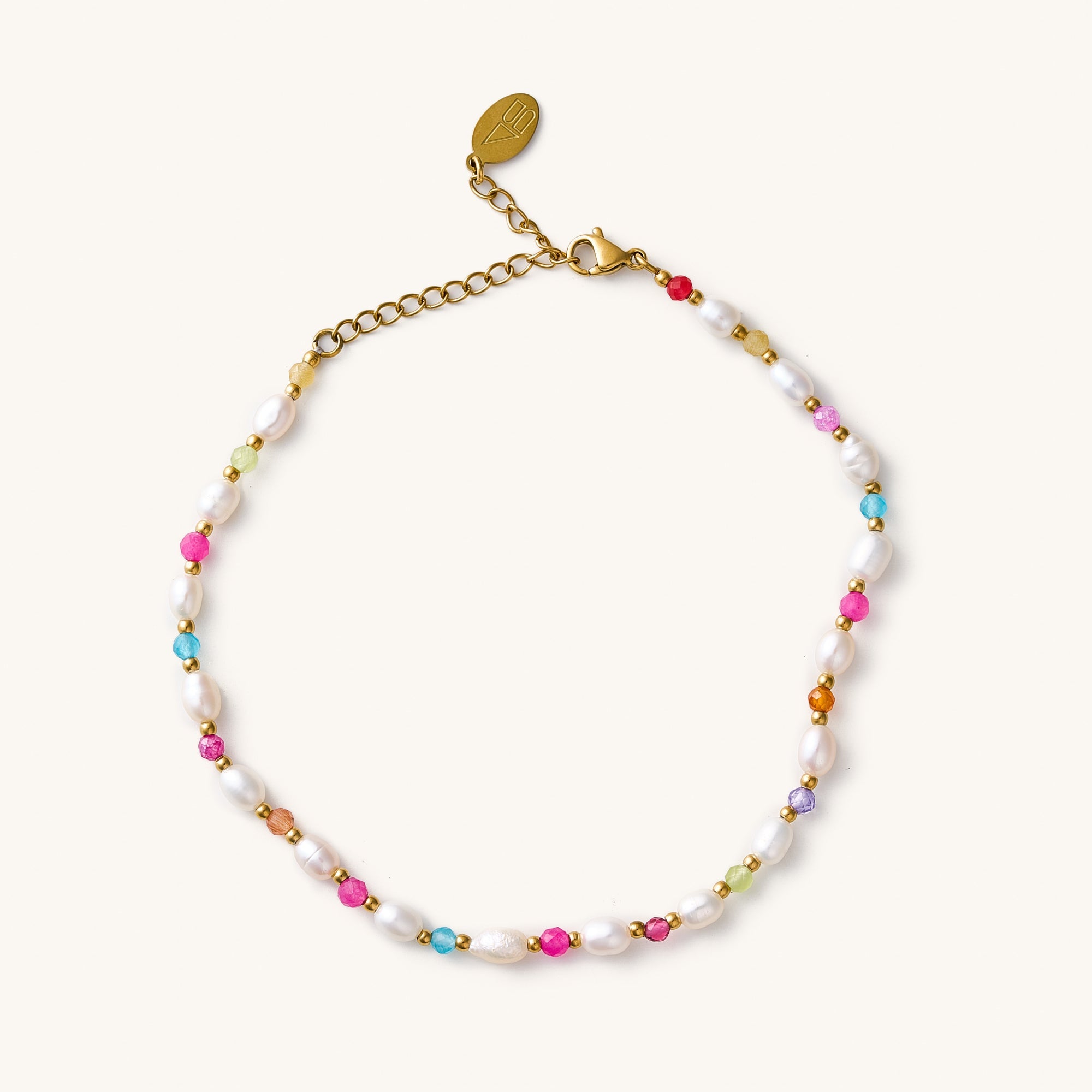 Nikki Smith Beaded Pearl Anklet-Anklets-Nikki Smith-Deja Nu Boutique, Women's Fashion Boutique in Lampasas, Texas