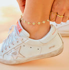 Nikki Smith Daisy White Anklet-Anklets-Nikki Smith-Deja Nu Boutique, Women's Fashion Boutique in Lampasas, Texas