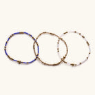 Nikki Smith Game Day Bracelet Set - Blue-Bracelets-Nikki Smith-Deja Nu Boutique, Women's Fashion Boutique in Lampasas, Texas
