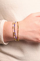Nikki Smith Game Day Bracelet Set - Blue-Bracelets-Nikki Smith-Deja Nu Boutique, Women's Fashion Boutique in Lampasas, Texas
