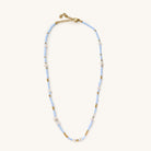 Nikki Smith Lucid Blue Mini Beaded Necklace-Necklace-Nikki Smith-Deja Nu Boutique, Women's Fashion Boutique in Lampasas, Texas