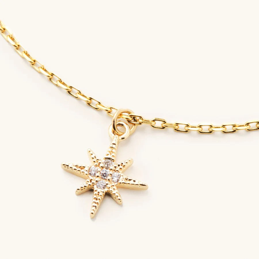 Nikki Smith Mini Gold Starburst Necklace-Necklace-Nikki Smith-Deja Nu Boutique, Women's Fashion Boutique in Lampasas, Texas