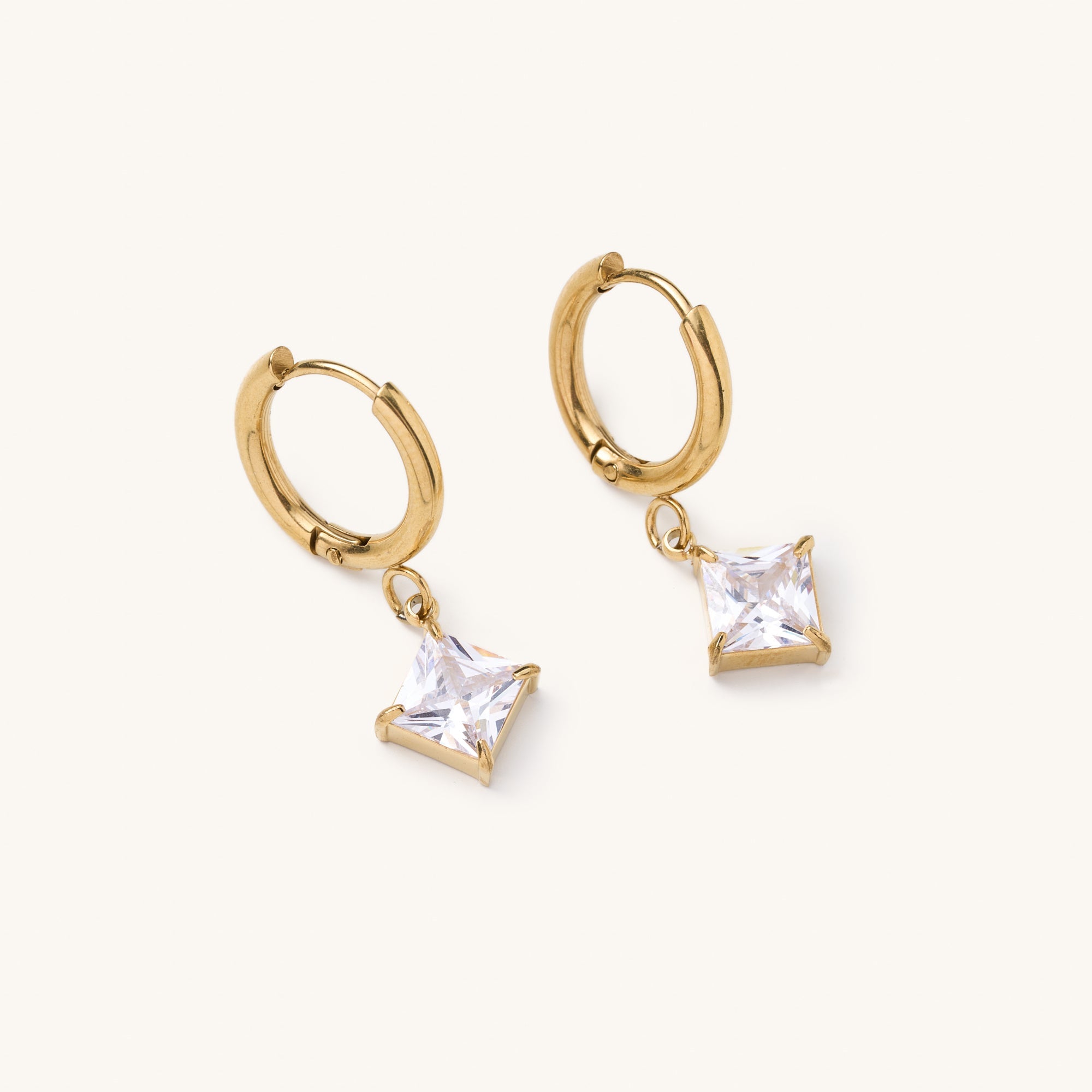 Nikki Smith Scottie Gem Huggies-Earrings-Nikki Smith-Deja Nu Boutique, Women's Fashion Boutique in Lampasas, Texas