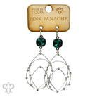 Pink Panache Green Austrian Crystal Layered Teardrop Earrings-Earrings-Pink Panache-Deja Nu Boutique, Women's Fashion Boutique in Lampasas, Texas