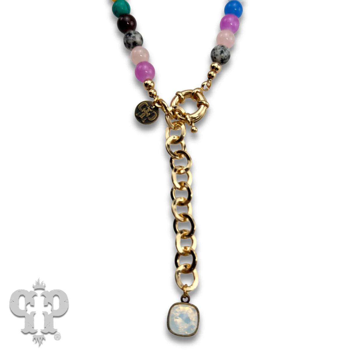 Pink Panache Multi-Color Bead Necklace with Austrian Crystal-Necklace-Pink Panache-Deja Nu Boutique, Women's Fashion Boutique in Lampasas, Texas