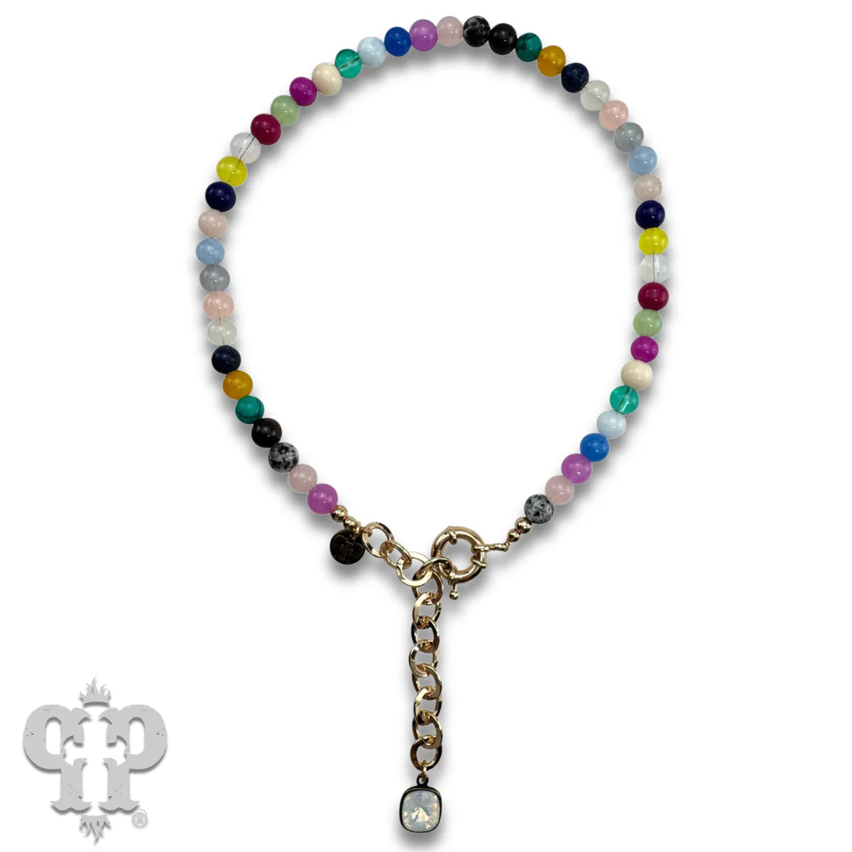 Pink Panache Multi-Color Bead Necklace with Austrian Crystal-Necklace-Pink Panache-Deja Nu Boutique, Women's Fashion Boutique in Lampasas, Texas
