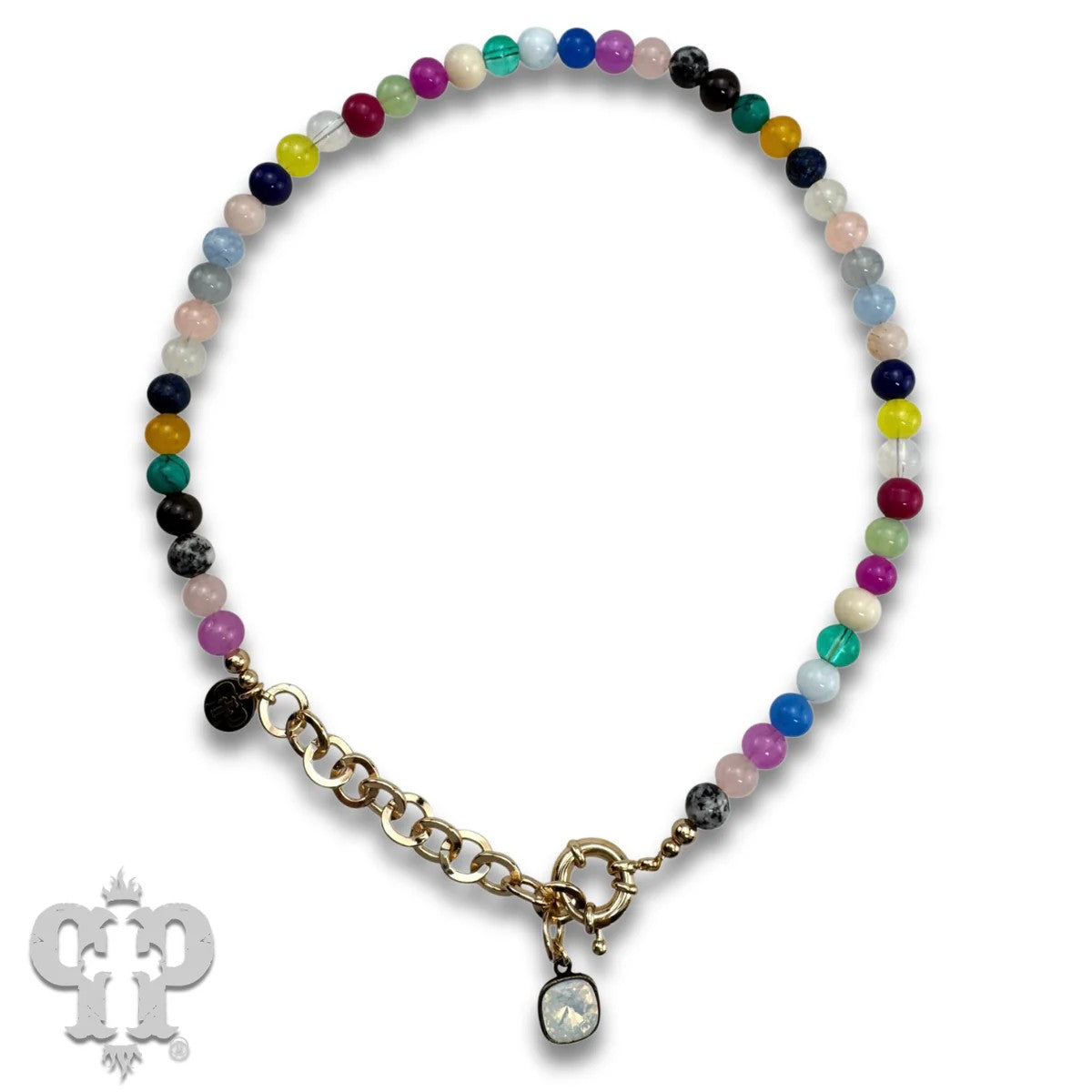 Pink Panache Multi-Color Bead Necklace with Austrian Crystal-Necklace-Pink Panache-Deja Nu Boutique, Women's Fashion Boutique in Lampasas, Texas