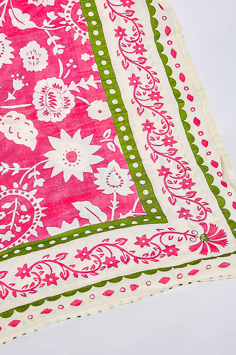 POL Hand Block Print Cotton Scarf-Scarf-POL-Deja Nu Boutique, Women's Fashion Boutique in Lampasas, Texas