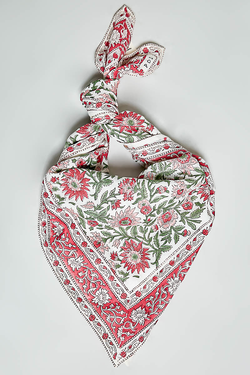 POL Hand Block Print Cotton Scarf-Scarf-POL-Deja Nu Boutique, Women's Fashion Boutique in Lampasas, Texas