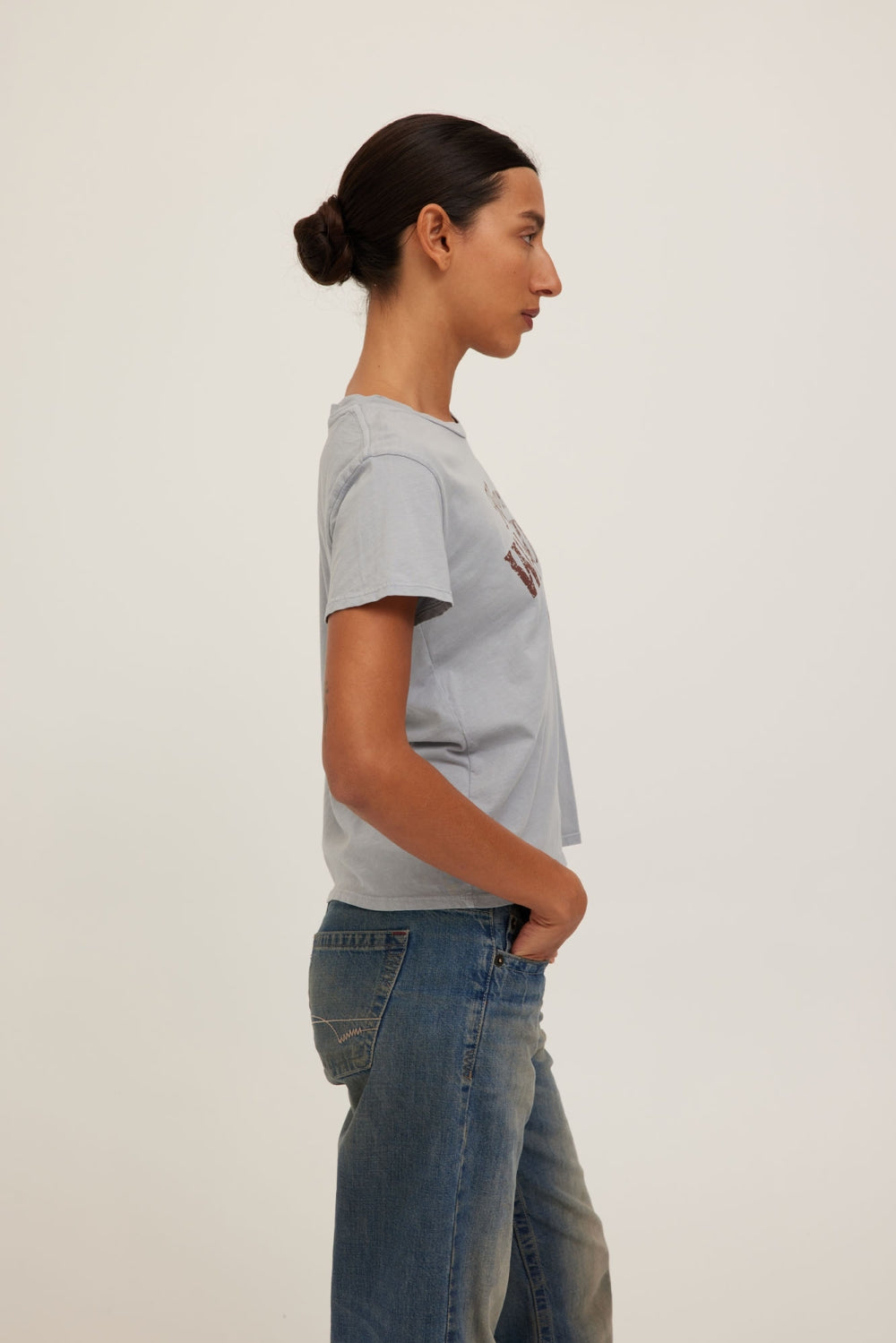 Project Social T Keep Walking Tee in Smokey Blue-Graphic Tees-Project Social T-Deja Nu Boutique, Women's Fashion Boutique in Lampasas, Texas
