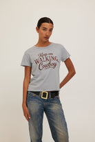 Project Social T Keep Walking Tee in Smokey Blue-Graphic Tees-Project Social T-Deja Nu Boutique, Women's Fashion Boutique in Lampasas, Texas