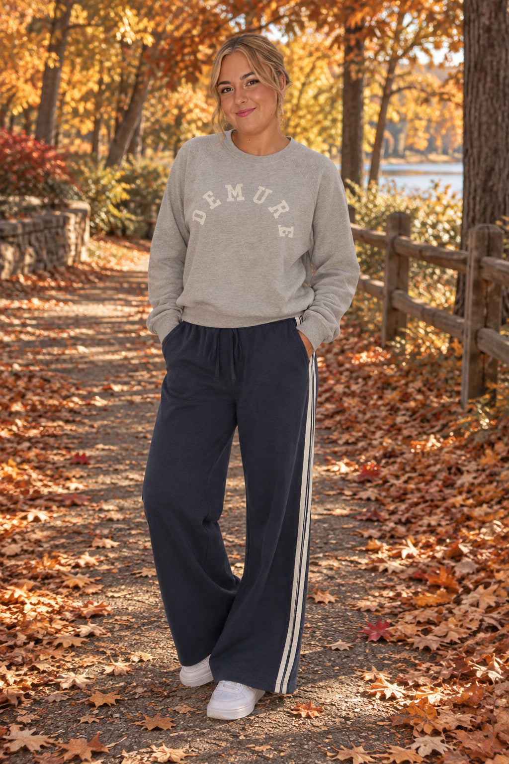 Project Social T Rowdy/Demure Reversible Sweatshirt in Heather Grey-sweatshirt-Project Social T-Deja Nu Boutique, Women's Fashion Boutique in Lampasas, Texas